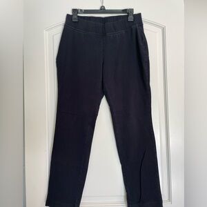 Lands' End Women's Black Straight-Leg Pull-On Pants